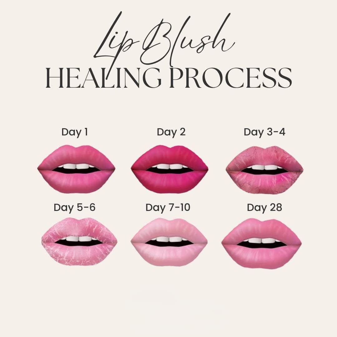 Oporavak usana — tjedni napredak